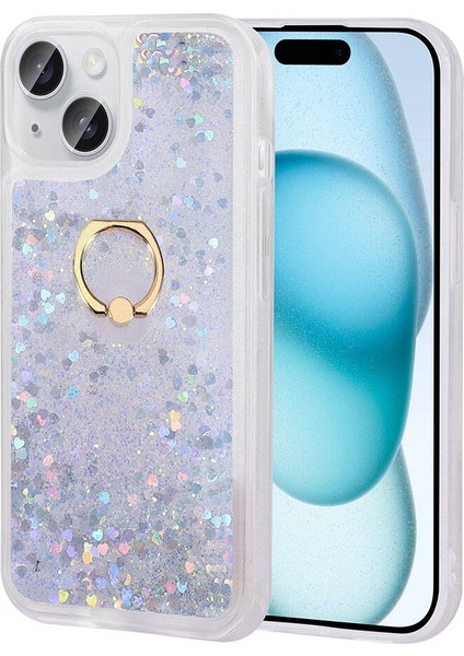 Apple iPhone 15 Plus Kılıf Milce Kapak-Gümüş