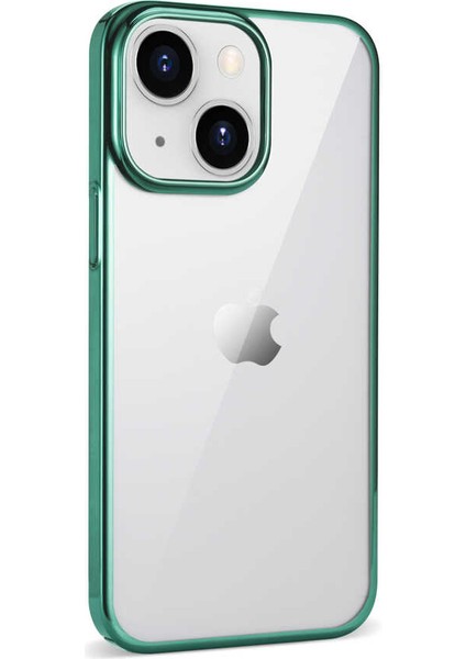 Apple iPhone 14 Kılıf Pixel Kapak-Koyu Yeşil