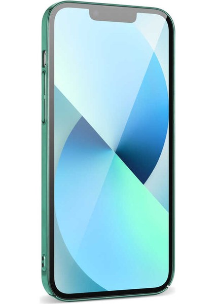 Apple iPhone 14 Kılıf Pixel Kapak-Koyu Yeşil