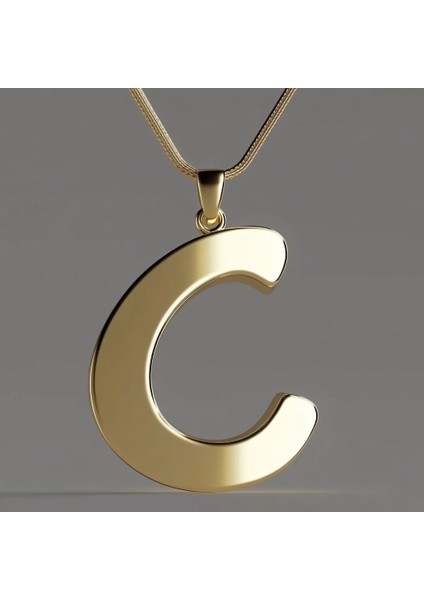 14 Ayar Altın Kolye Ucu Harf C GM2877 1 gr