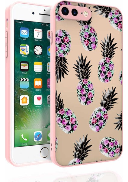 Apple iPhone 7 Plus Uyumlu Desenli Kamera Korumalı Parlak Nora Kapak-No5