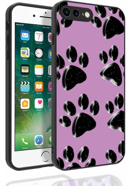 Apple iPhone 7 Plus Uyumlu Desenli Kamera Korumalı Parlak Nora Kapak-No5