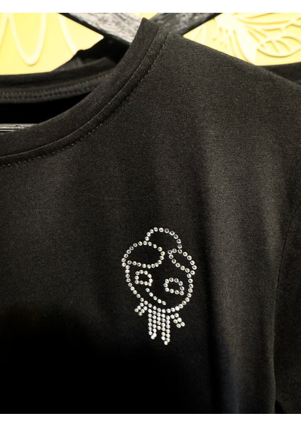 Ateş ve Su Taş Baskılı Tshirt Sevgili Kombini Çift Tshirt