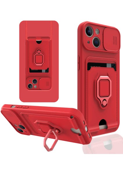 Apple iPhone 13 Uyumlu ​Pelit Kapak-Kırmızı