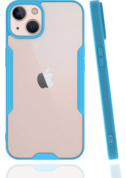 Apple iPhone 13 Mini Uyumlu Parfe Kapak-Mavi