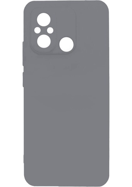 Xiaomi Redmi 12C Kılıf Biye Silikon-Gri