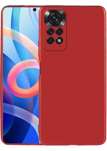 Xiaomi Redmi Note 11 Global Kılıf Premier Silikon Kapak-Kırmızı