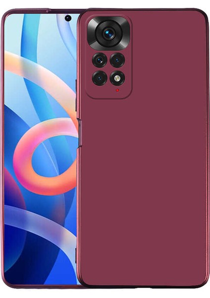 Xiaomi Redmi Note 11S Global Kılıf Premier Silikon Kapak-Mürdüm