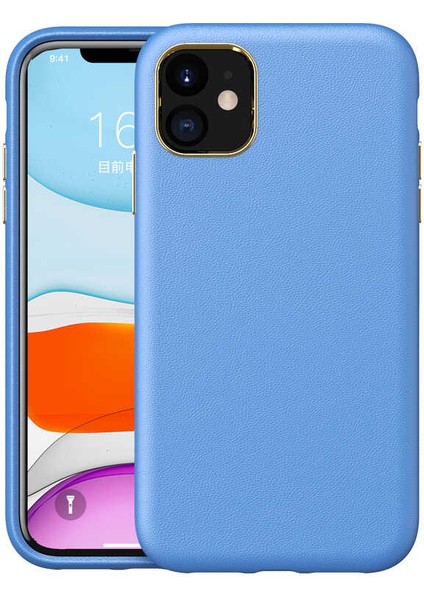 Apple iPhone 11 Kılıf Natura Kapak-Mavi