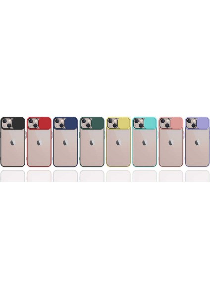 Apple iPhone 13 Mini Kılıf Lensi Kapak-Kırmızı