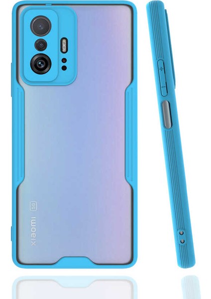 Xiaomi Mi 11T Pro 5g Kılıf Parfe Kapak-Mavi