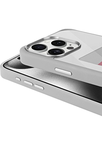 Apple iPhone 15 Pro Max Kılıf Ekranı Yansıtan Akıllı Nfc Kapak-Siyah