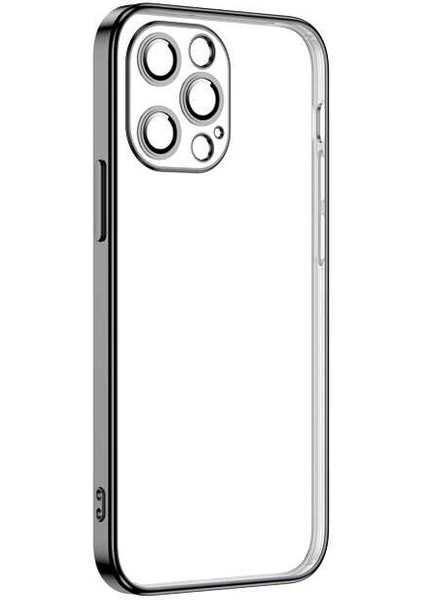 Apple iPhone 12 Pro Max Kılıf Krep Kapak-Siyah