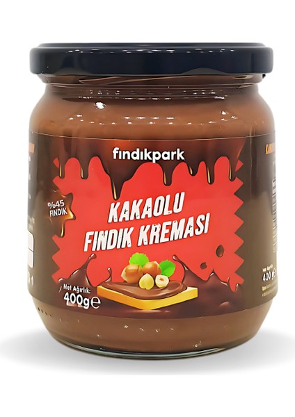 Fındıkpark Kakaolu Fındık Kreması %45 Fındık - 400 Gram