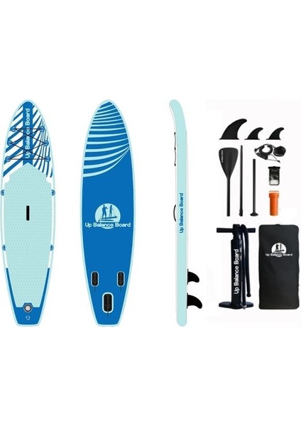 Stand Up Paddle Board Şişme Sup Sörf Tahtası Board 310x76x15 Cm Mavi