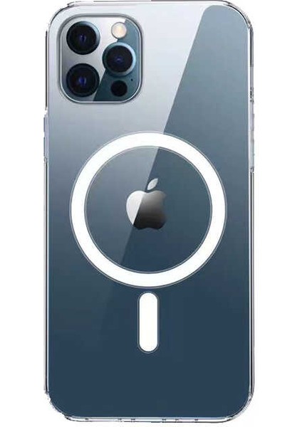 Apple iPhone 14 Pro Max Kılıf Tacsafe Wireless Kapak-Renksiz