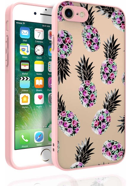 Apple iPhone Se 2020 Uyumlu Desenli Kamera Korumalı Parlak Nora Kapak-No5