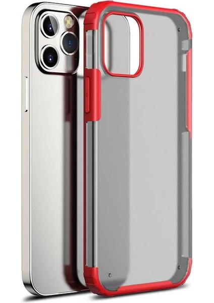 Apple iPhone 12 Pro Max Uyumlu Volks Kapak-Kırmızı