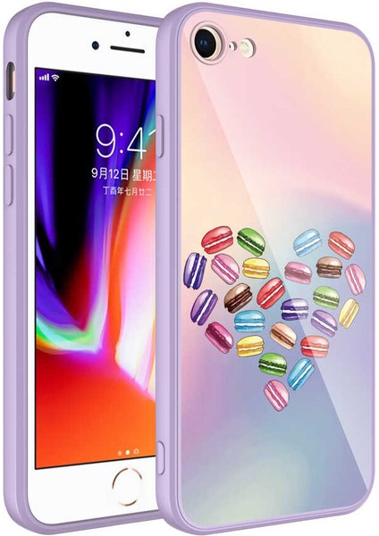 Apple iPhone Se 2022 Uyumlu Kamera Korumalı Desenli Sert Silikon Epoksi Kapak-No1