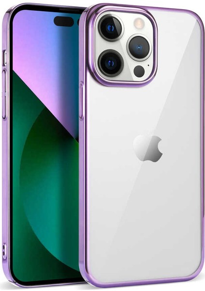 Apple iPhone 14 Pro Uyumlu Pixel Kapak-Açık Mor