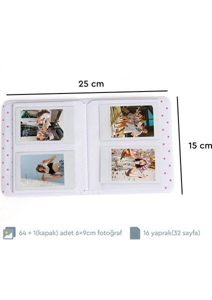 Instax Mini Fotoğraf Albümü ve 65 Adet Pola Kart Fotoğraf Baskı fiyatları