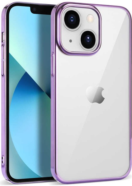 Apple iPhone 14 Plus Uyumlu Pixel Kapak-Açık Mor