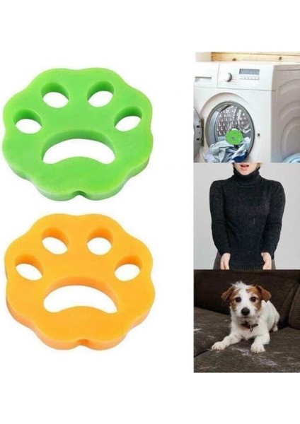 Pati Desen Çamaşır Makinesi ve Evcil Hayvanlar Için Tüy Toplayıcı Yıkanabilir Aparat 2 Adet