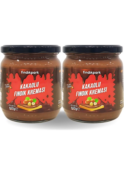 Kakaolu Fındık Kreması %45 Fındık 2li Paket - 800 Gram