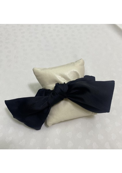 Scrunchie Fiyonklu Saten Lastikli Toka Siyah fiyatları