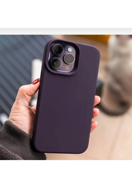 Apple Iphone 15 Pro Max Uyumlu Kılıf Yumuşak Silikon Içi Kadife Lansman Kapak .