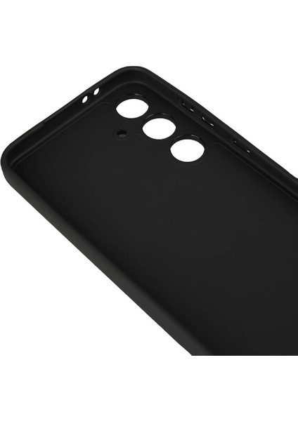 Samsung Galaxy S24 Fe Kılıf Tknr Biye Silikon-Siyah-Siyah