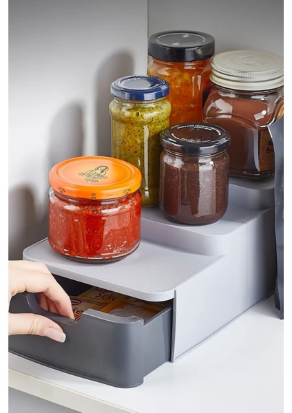 Kompakt Organizer - Antrasit, Çok Amaçlı Mutfak ve Dolap Düzenleyici modelleri