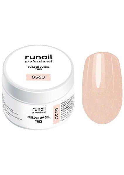 Professional Protez Tırnak Jeli Uv Builder Gel Yuki Açık Toz Pembe 15gr 8560