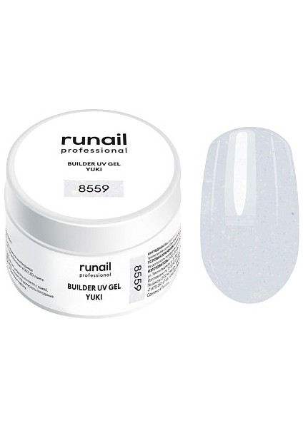 Professional Protez Tırnak Jeli Uv Builder Gel Yuki Silver Effect 15gr 8559