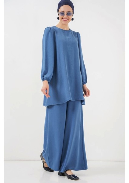 Ayrobin Tunik Pantolon Alt Üst Takım 6712 - Indigo
