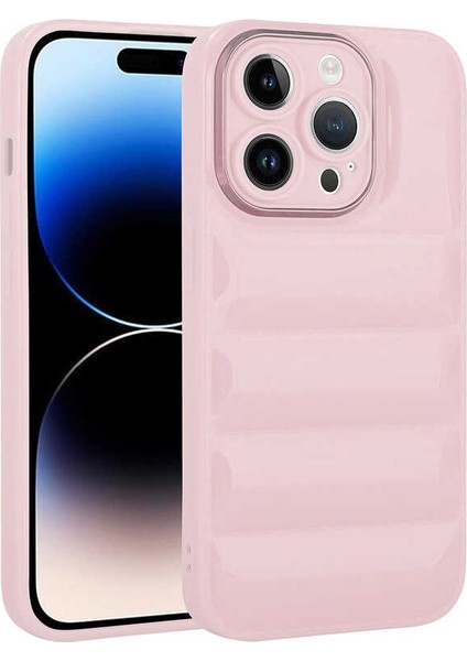 Apple iPhone 14 Pro Kılıf Kamera Korumalı Parlak Airbag'li Galya Kapak