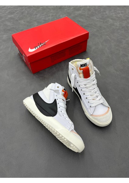 Blazer Mid 77 Jumbo DD3111-100 Günlük Sneaker Mavi Renk Spor Ayakkabı
