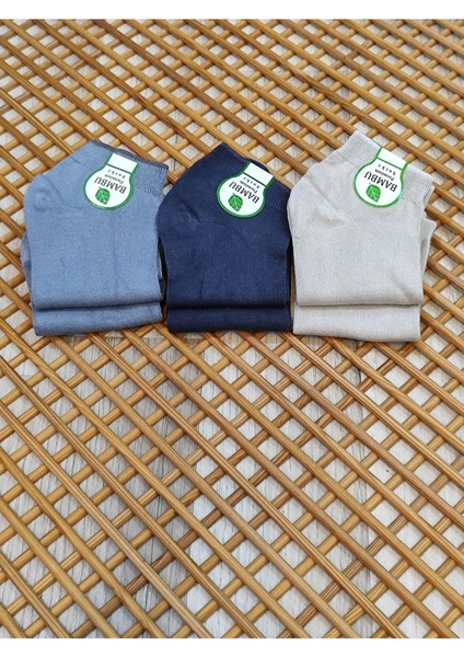 Bambu Patik Erkek 6 Çift Dikişsiz Çorap