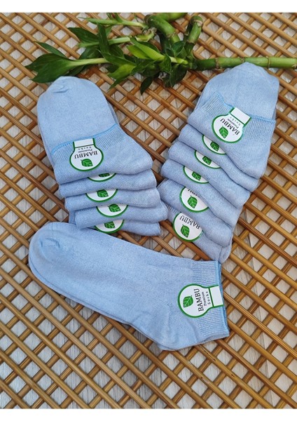 Bambu Patik Kadın 12 Çift Dikişsiz Çorap