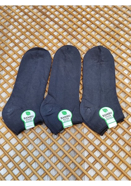 Bambu Patik Erkek 3 Çift Dikişsiz Çorap