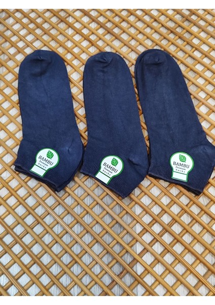Bambu Patik Erkek 3 Çift Dikişsiz Çorap