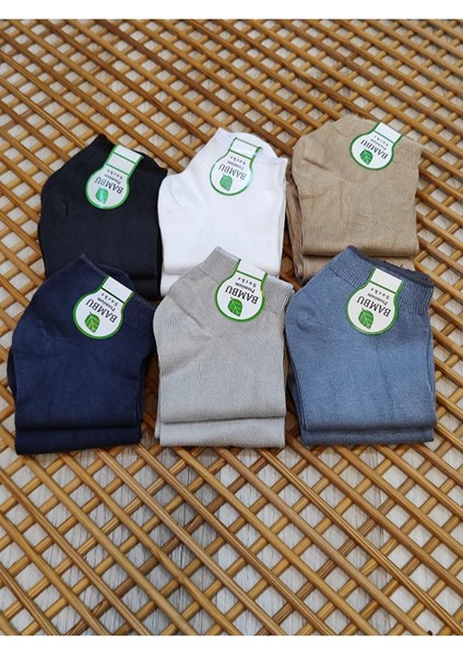 Bambu Patik Erkek 12 Çift Dikişsiz Çorap