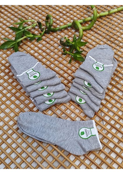 Bambu Patik Kadın 12 Çift Dikişsiz Çorap