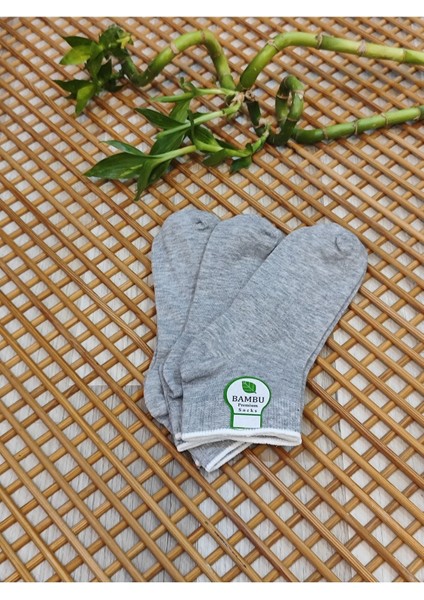 Bambu Patik Kadın 3 Çift Dikişsiz Çorap