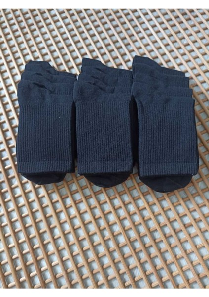 Penye Tenis Kadın 12 Çift Dikişsiz Çorap