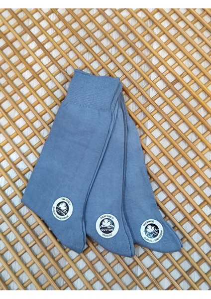 Penye Soket Erkek 3 Çift Dikişsiz Çorap