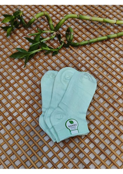 Bambu Patik Kadın 3 Çift Dikişsiz Çorap