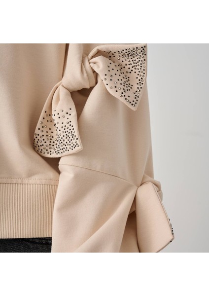 Kız Çocuk Kolları Fiyonklu Sweat modelleri