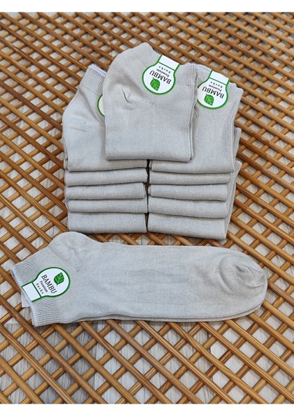 Bambu Patik Erkek 12 Çift Dikişsiz Çorap