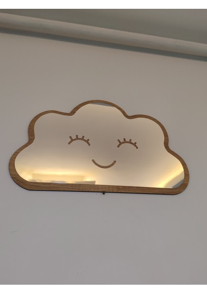 Bulut Figürlü Çocuk Odası Dekoratif Pleksi Ayna 40 x 25 cm Büyük Boy fırsatları